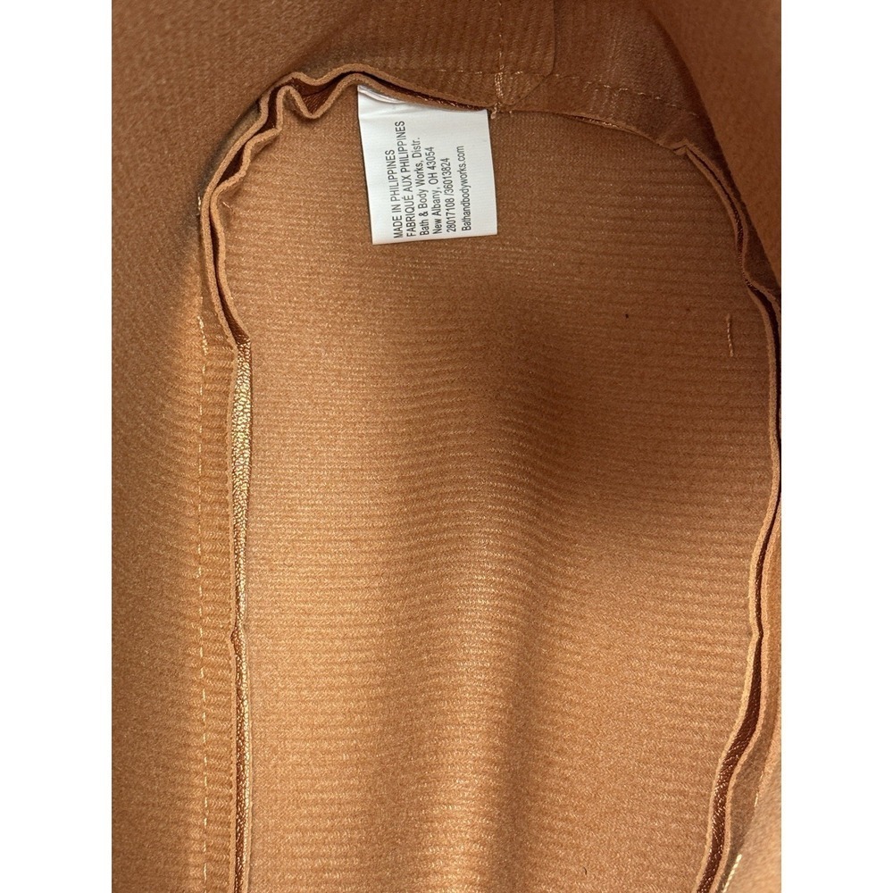Bath Body Bath metallic penny copper color with Tan Drawstring Bag - Picture 9 of 16